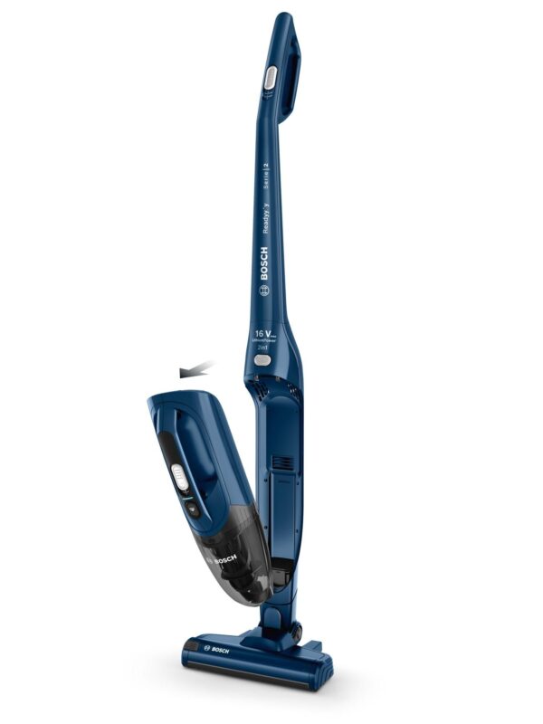 Bosch | Vacuum Cleaner | Readyy'y 16Vmax BBHF216 | Cordless operating | Handstick and Handheld | - W | 14.4 V | Operating time (max) 36 min | Blue | Warranty 24 month(s) | Battery warranty 24 month(s) - Image 2