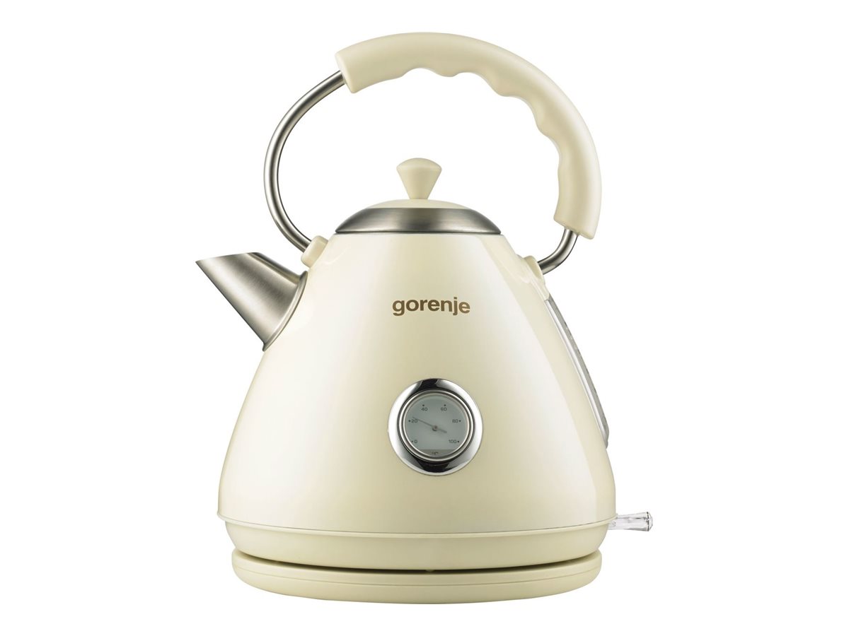 Gorenje | K17CLI | Standard | 2200 W | 1.7 L | Plastic/ metal | 360° rotational base | Cream - Image 2