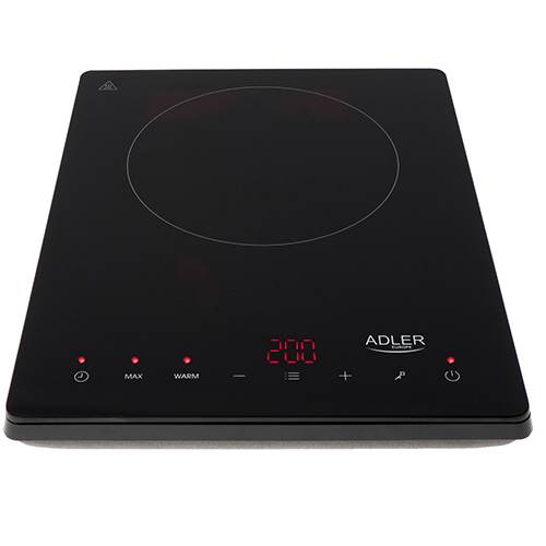 Adler | Hob | AD 6513 | Number of burners/cooking zones 1 | 2000 W | Black | Induction - Image 4