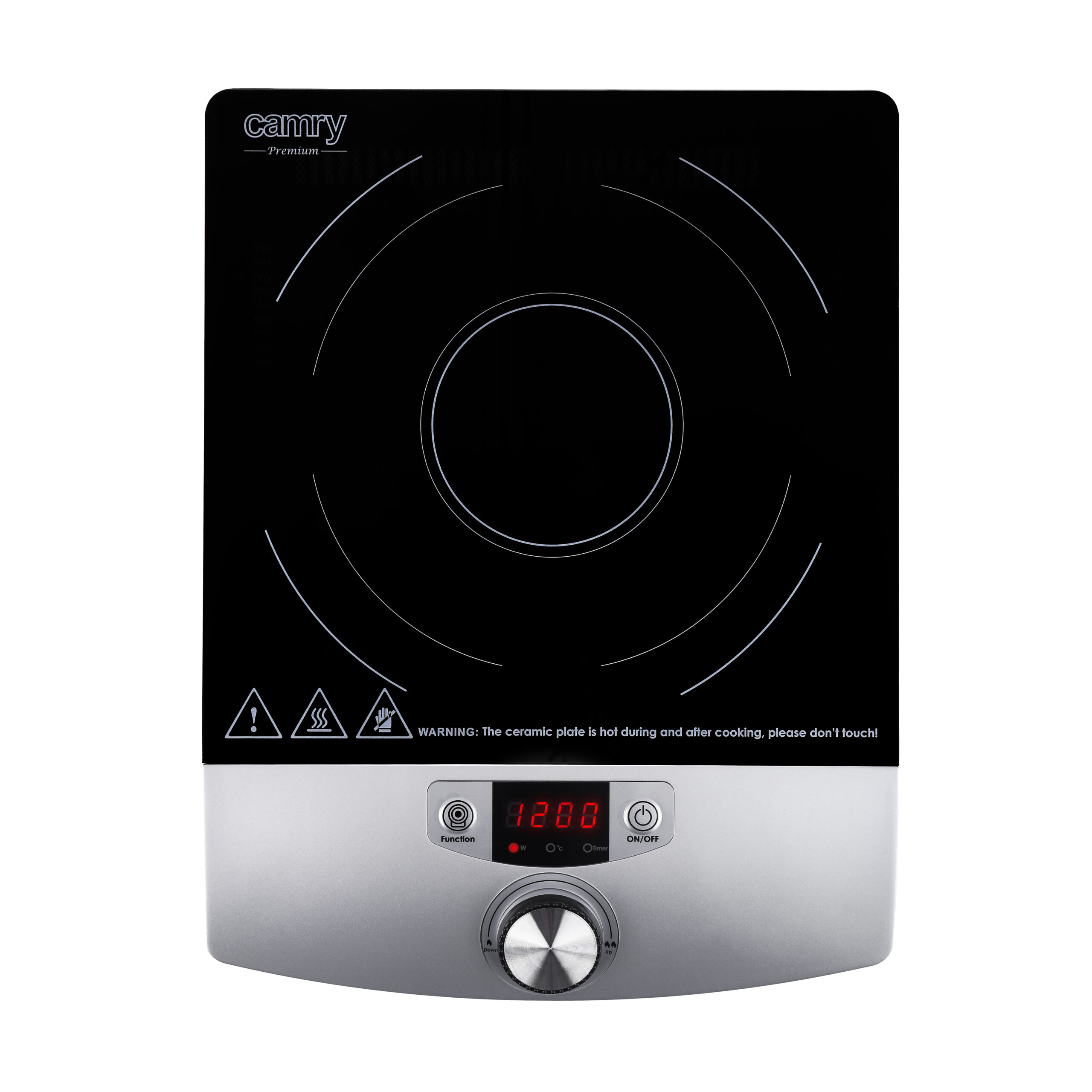 Camry Cooker Induction | CR 6515 | Number of burners/cooking zones 1 | Black/Silver | Induction - Image 3