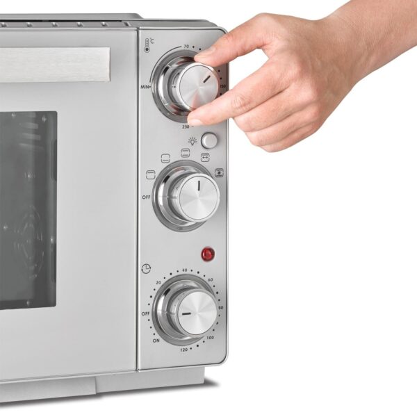 Caso | Compact oven | TO 26 SilverStyle | Easy Clean | Compact | 1500 W | Silver - Image 5