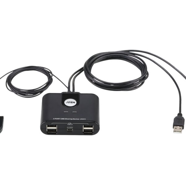 Aten 2-Port USB 2.0 Peripheral Sharing Device | Aten | USB 2.0 | 2 x 4 USB 2.0 Peripheral Sharing Switch