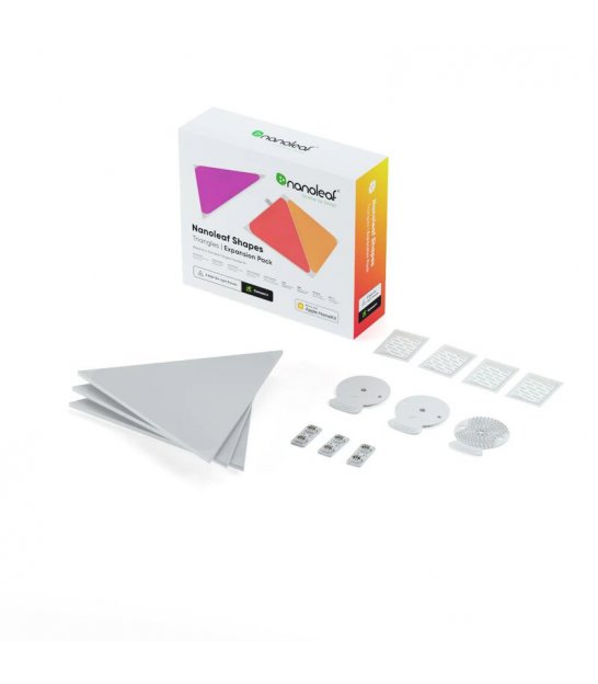 Nanoleaf | Shapes Triangles Expansion Pack (3 panels) | 1 x 1.5 W | 16M+ colours - Image 3