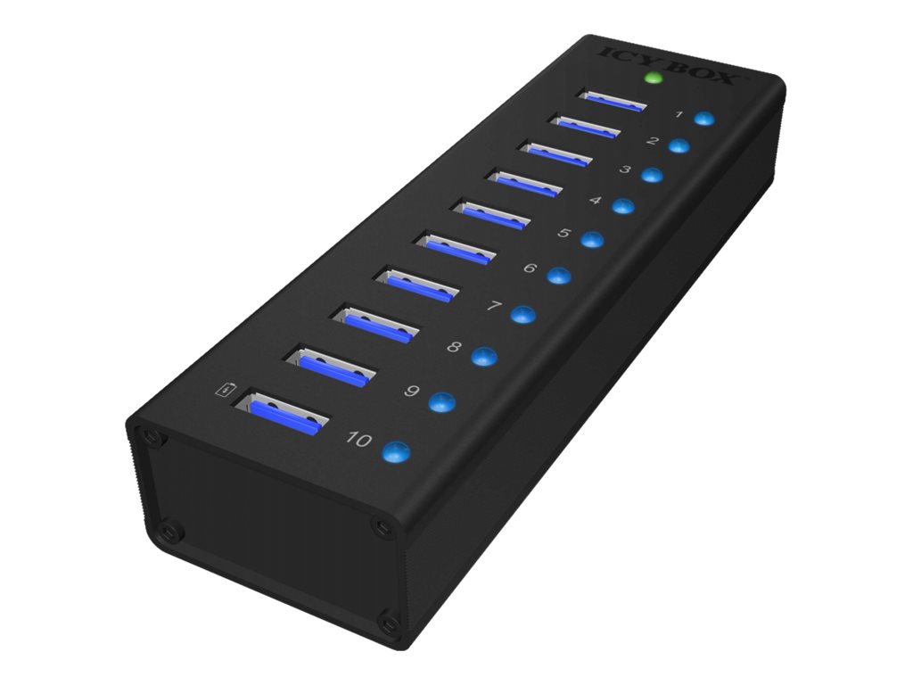 Raidsonic | 10 port USB 3.0 Hub | Icy Box IB-AC6110 - Image 2
