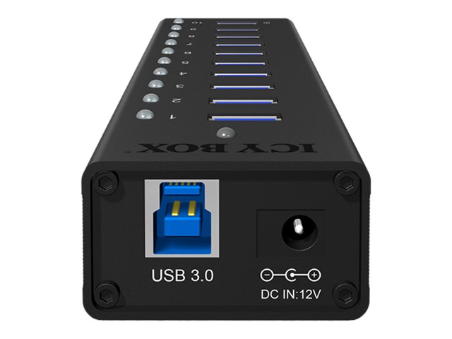 Raidsonic | 10 port USB 3.0 Hub | Icy Box IB-AC6110 - Image 9