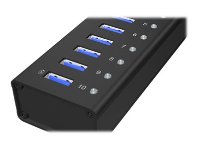 Raidsonic | 10 port USB 3.0 Hub | Icy Box IB-AC6110 - Image 10
