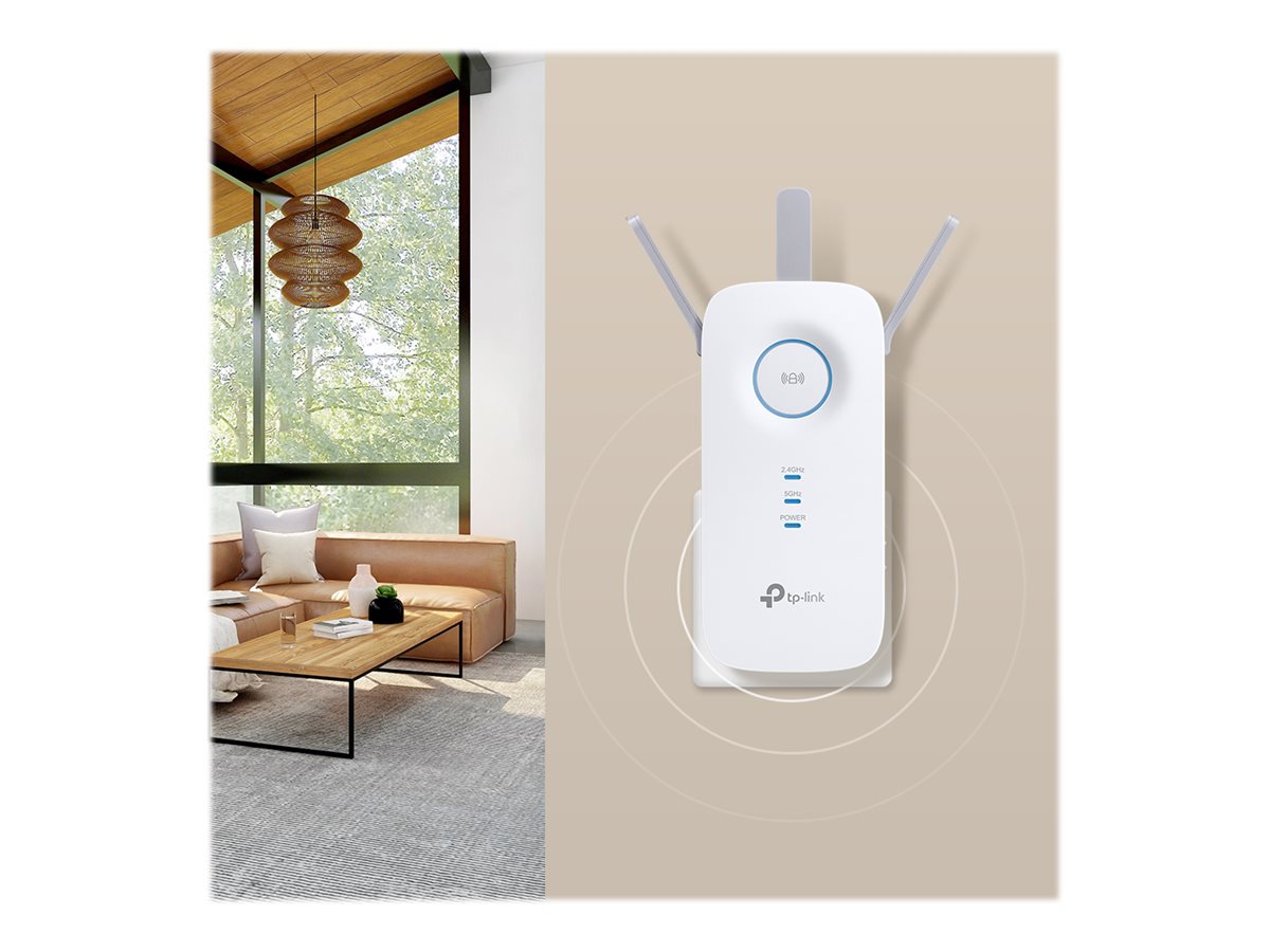 TP-LINK | AC1900 Wi-Fi Range Extender | RE550 | 802.11ac | 2GHz/5GHz | 600+1300 Mbit/s | 10/100/1000 Mbit/s | Ethernet LAN (RJ-45) ports 1 | MU-MiMO No | no PoE | Antenna type 3xExternal | No - Image 14