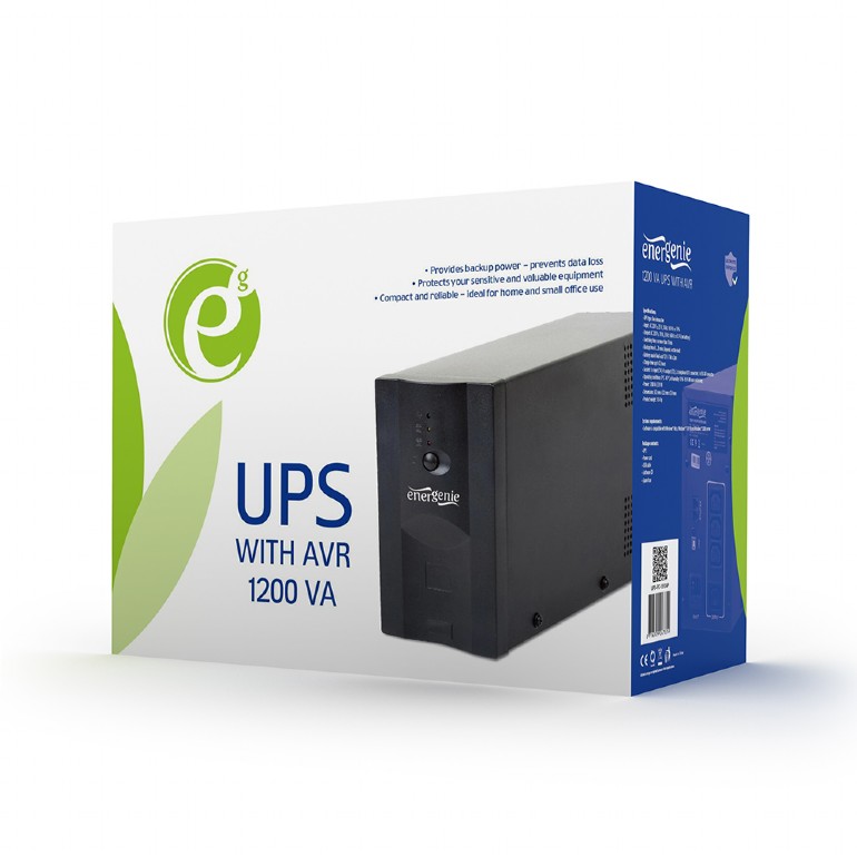 EnerGenie | UPS UPS-PC-1202AP | 1200 VA | 220 V | 220 V - Image 4