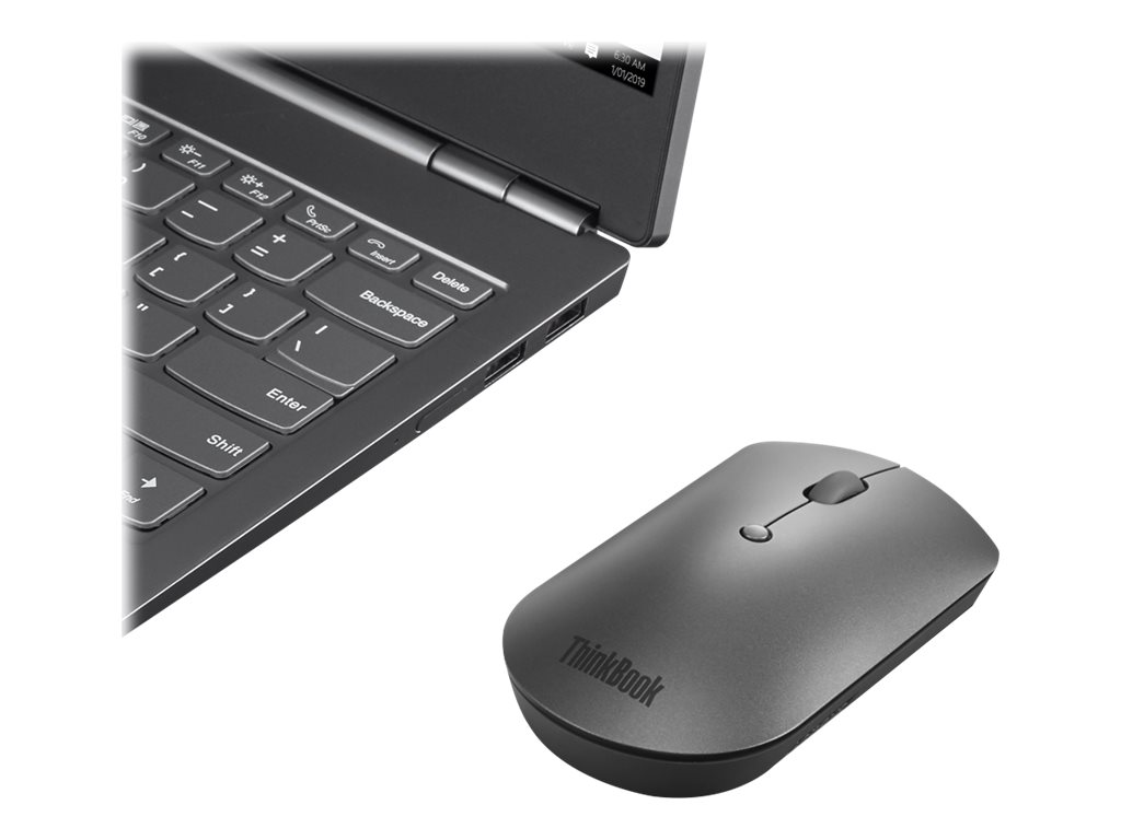 Lenovo | ThinkBook Bluetooth Silent Mouse | Wireless | Bluetooth 5.0 | Iron Grey | 1 year(s) - Image 2