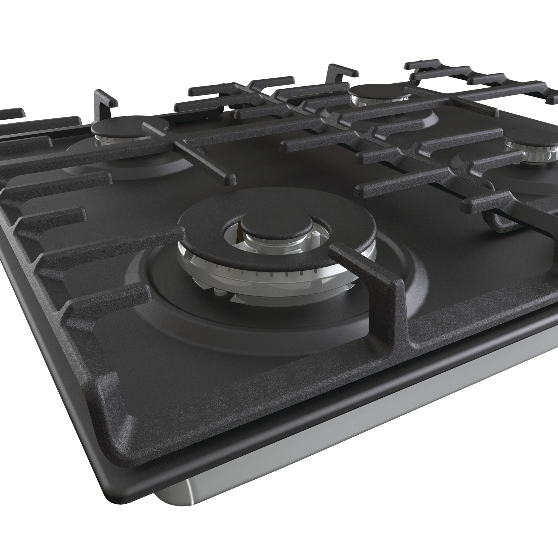 Gorenje | Hob | GW642AB | Gas | Number of burners/cooking zones 4 | Rotary knobs | Black - Image 5