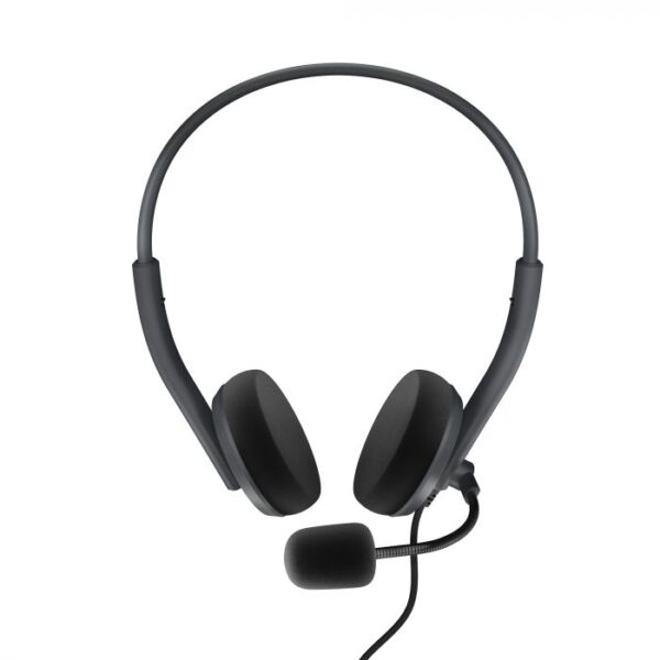 Energy Sistem Headset Office 2 Anthracite, On-ear, 3.5mm plug, retractable boom mic. | Energy Sistem | Wired Earphones | Headset Office 2 | Wired | On-Ear | Microphone | Anthracite - Image 2