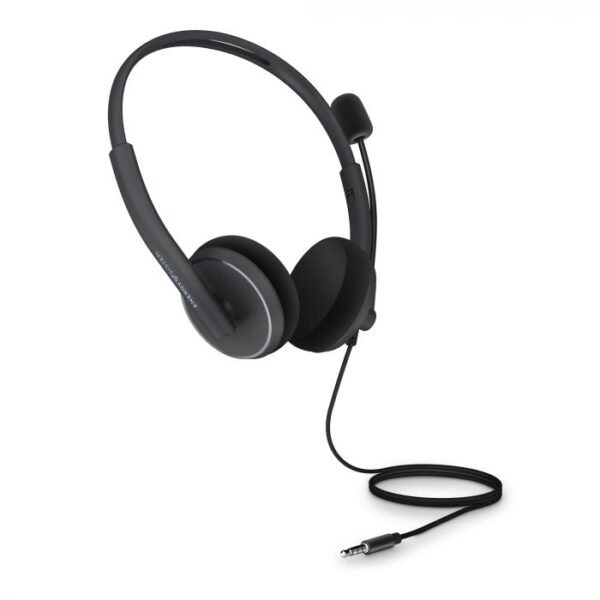 Energy Sistem Headset Office 2 Anthracite, On-ear, 3.5mm plug, retractable boom mic. | Energy Sistem | Wired Earphones | Headset Office 2 | Wired | On-Ear | Microphone | Anthracite - Image 4