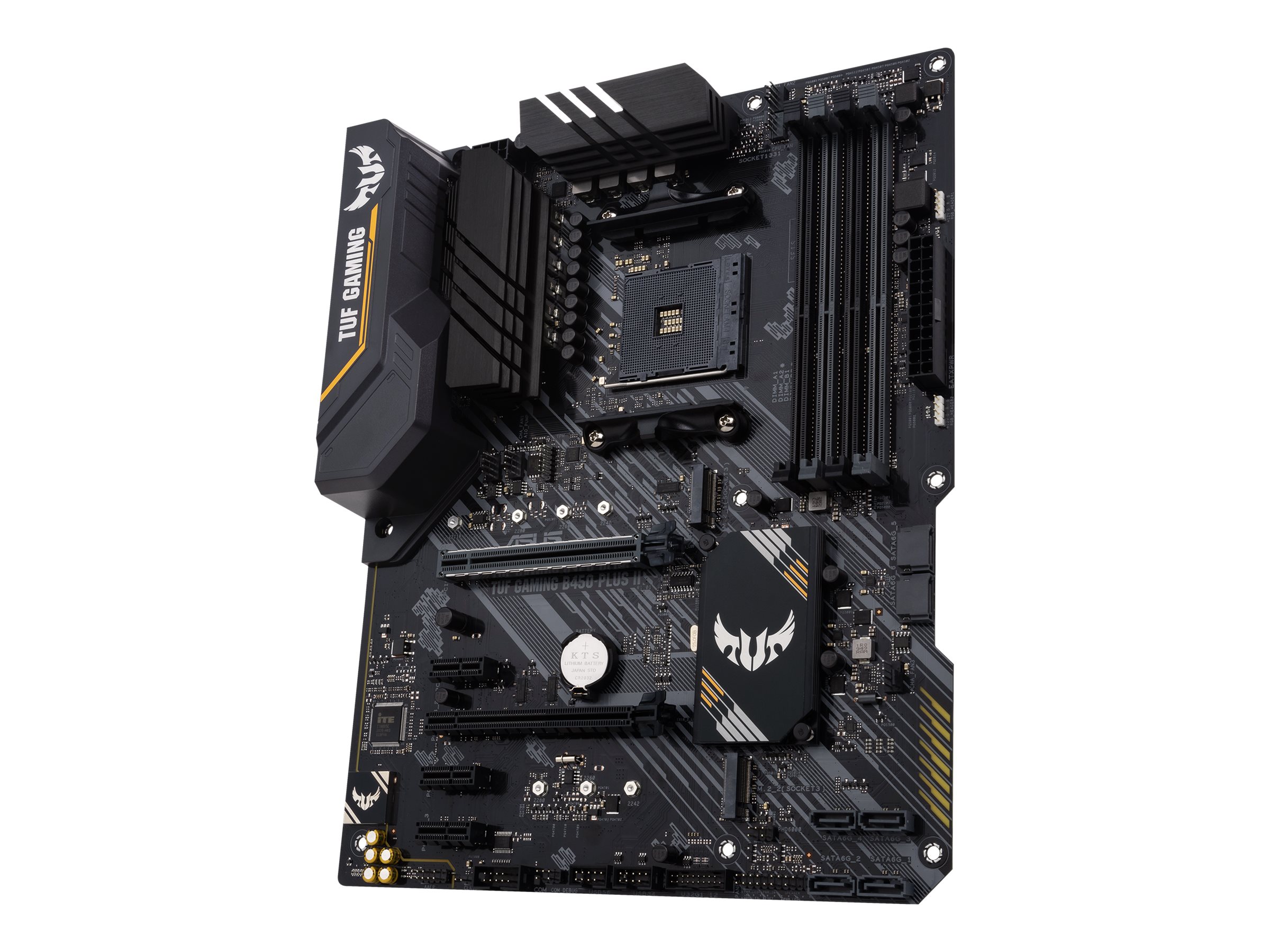 ASUS TUF GAMING B450-PLUS II | Asus | TUF GAMING B450-PLUS II | Processor family AMD | Processor socket AM4 | DDR4 | Memory slots 4 | Number of SATA connectors 6 x SATA-600 (RAID) | Chipset AMD B | ATX - Image 3