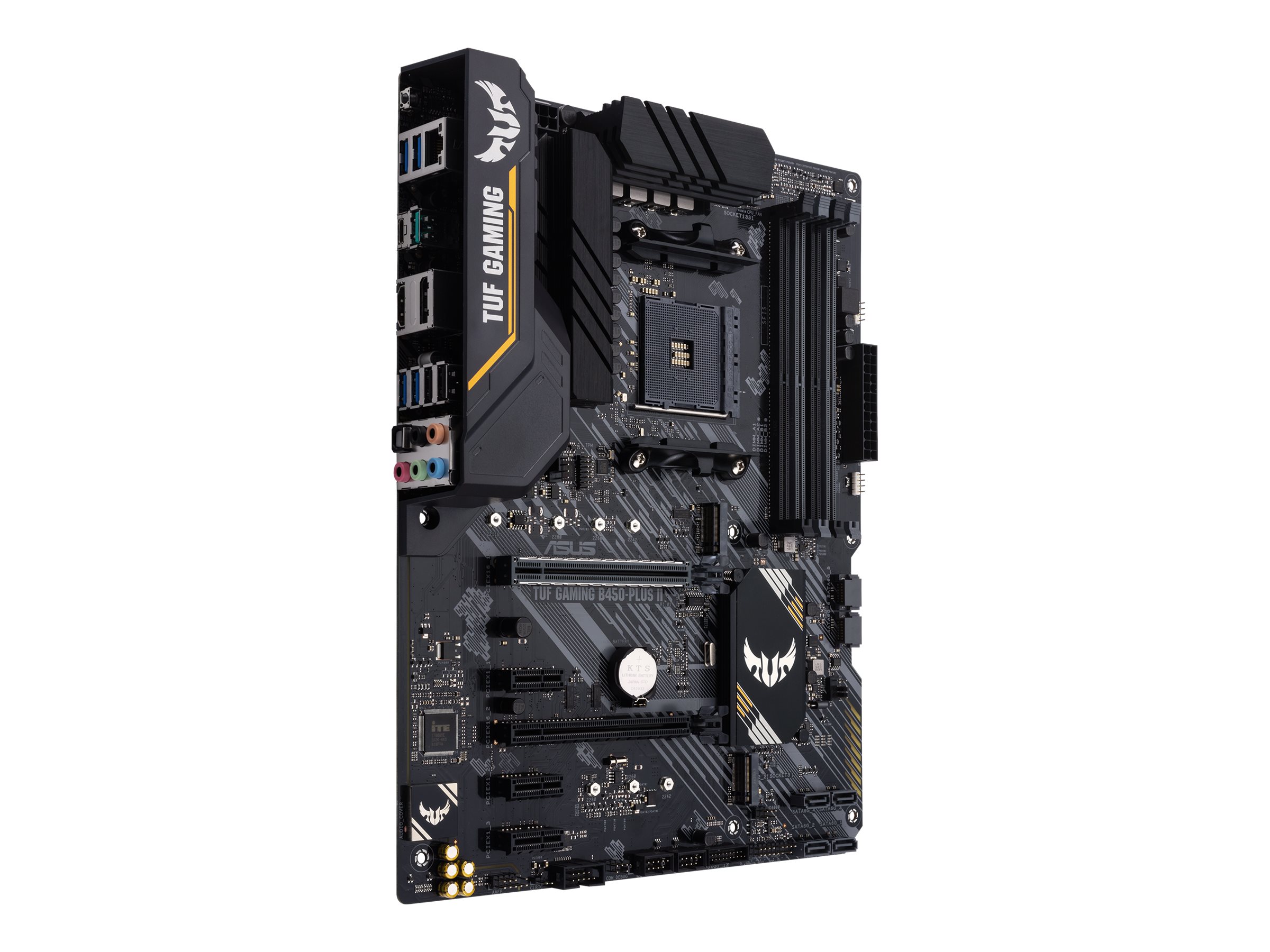 ASUS TUF GAMING B450-PLUS II | Asus | TUF GAMING B450-PLUS II | Processor family AMD | Processor socket AM4 | DDR4 | Memory slots 4 | Number of SATA connectors 6 x SATA-600 (RAID) | Chipset AMD B | ATX - Image 4
