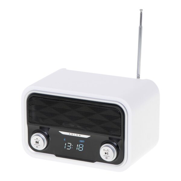 Adler | Bluetooth Radio | AD 1185 | AUX in | White