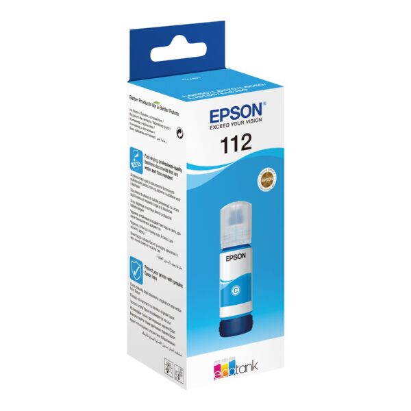 Epson 112 EcoTank Pigment | C13T06C24A | Ink Bottle | Cyan
