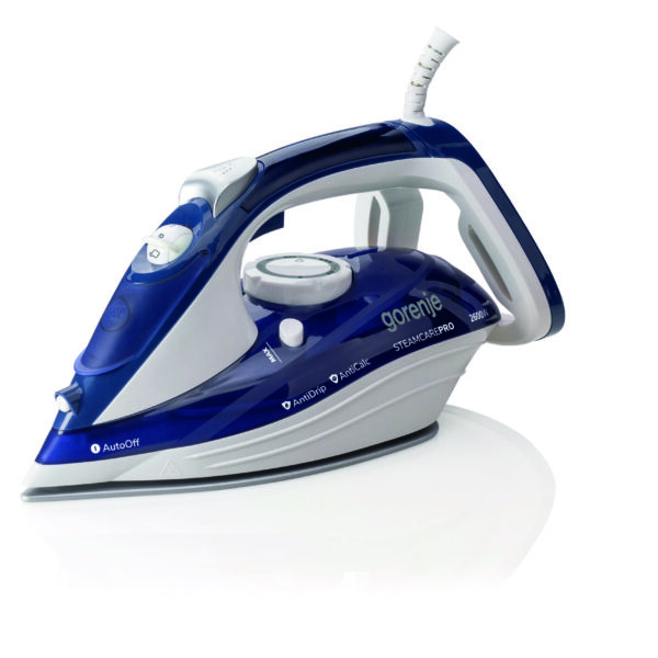 Gorenje | Steam Iron | SIH2600BLC | Power 2600 W | Water tank capacity 350 ml | Continuous steam 30 g/min | Blue/White | Steam boost performance 95 g/min