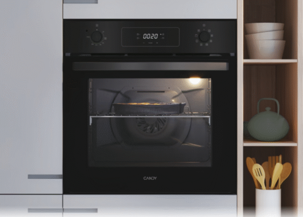 Candy Oven | FIDCP N625 L | 70 L | Electric | Aquactiva | Mechanical and electronic | Steam function | Height 59.5 cm | Width 59.5 cm | Black - Image 4