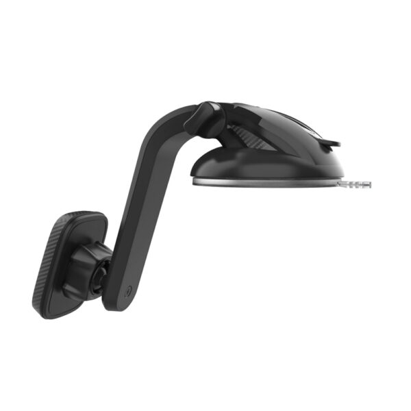 ColorWay | Magnetic Car Holder For Smartphone | Dashboard-2 | Adjustable | Magnetic | Gray | Panel or windshield mounting using a suction cup with a gel adhesive base. Fixing the smartphone with a plate that is glued to the case or to the back panel. Compact design, does not take up much space and does not obstruct the view. Wide compatibility with mobile devices. Full access to device buttons and connectors. Secure smartphone grip thanks to powerful neodymium magnets. | 360 ° - Image 4