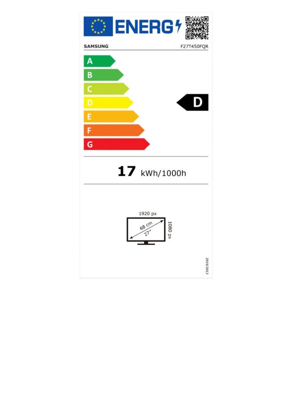 Samsung | Business Monitor | LF27T450FQRXEN | 27 " | IPS | FHD | 16:9 | 75 Hz | 5 ms | 1920 x 1080 | 250 cd/m² | HDMI ports quantity 2 | Black - Image 25