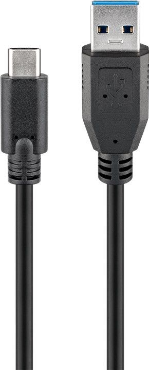 Goobay 71221 USB-C to USB A 3.0 cable, black, 2m | Goobay | USB-C to USB-A USB-C male | USB 3.0 male (type A)
