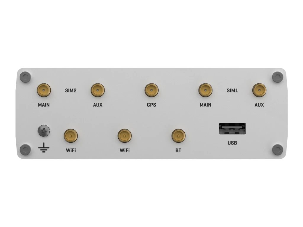 Dual LTE Cat 6 Router | RUTX12 | 802.11ac | 867 Mbit/s | 10/100/1000 Mbit/s | Ethernet LAN (RJ-45) ports 4 | Mesh Support No | MU-MiMO Yes | 4G | Antenna type 4xSMA for LTE, 2xRP-SMA for WiFi, 1xRP-SMA for Bluetooth, 1xSMA for GNNS | 1 x USB A - Image 10