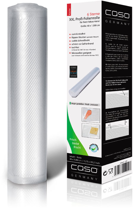 Caso | XXL profi foil roll | 01224 | 1 unit | Dimensions (W x L) 40 x 1000 cm | Ribbed - Image 7