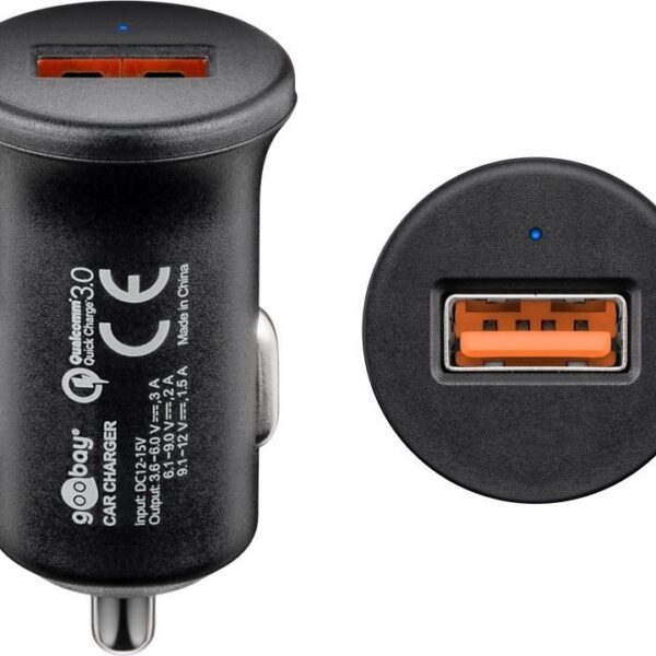 Goobay | Quick Charge QC3.0 USB car fast charger | USB 2.0 Female (Type A)