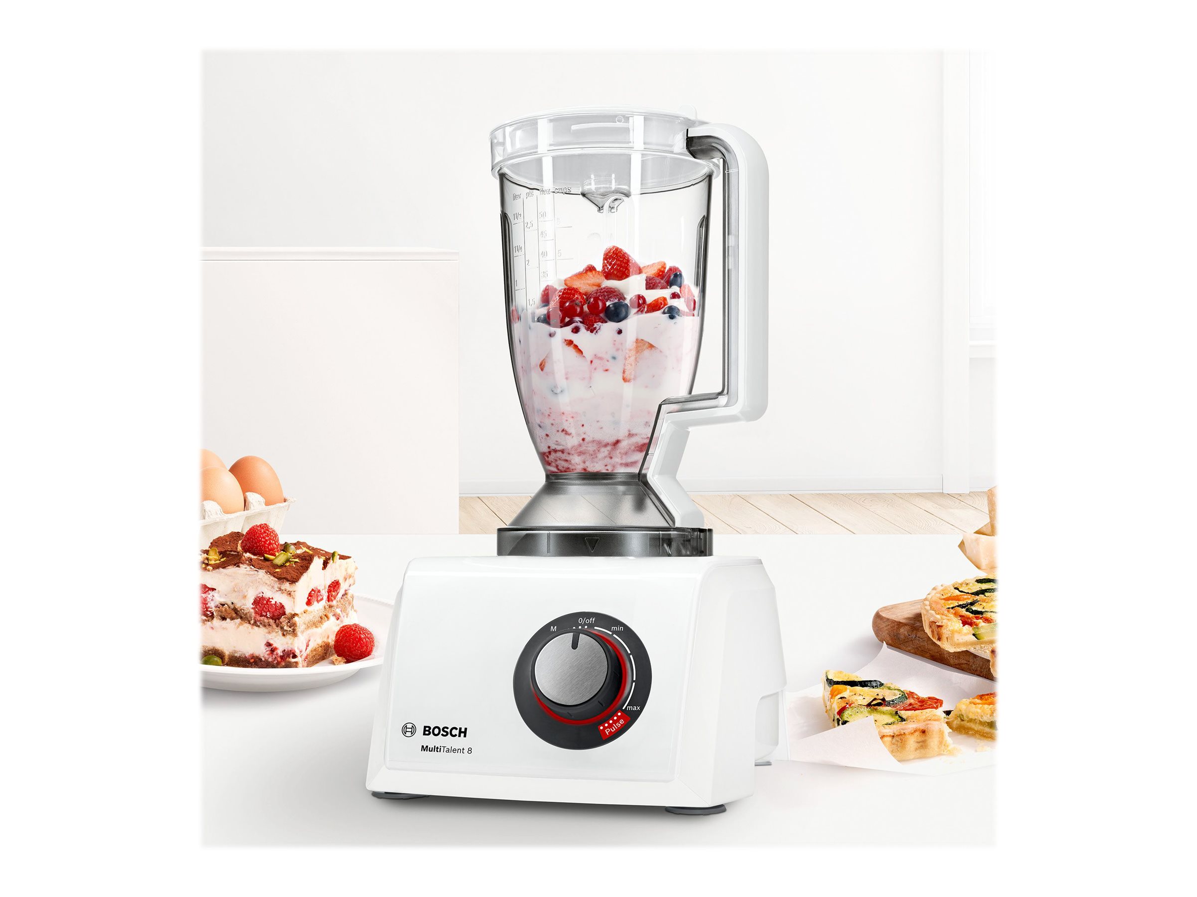 Bosch | Food Processor MultiTalent 8 | MC812W501 | 1000 W | Number of speeds 2 | Bowl capacity 3.9 L | Blender | White - Image 8