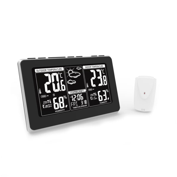 Adler | Weather station | AD 1175 | Black | White Digital Display - Image 2