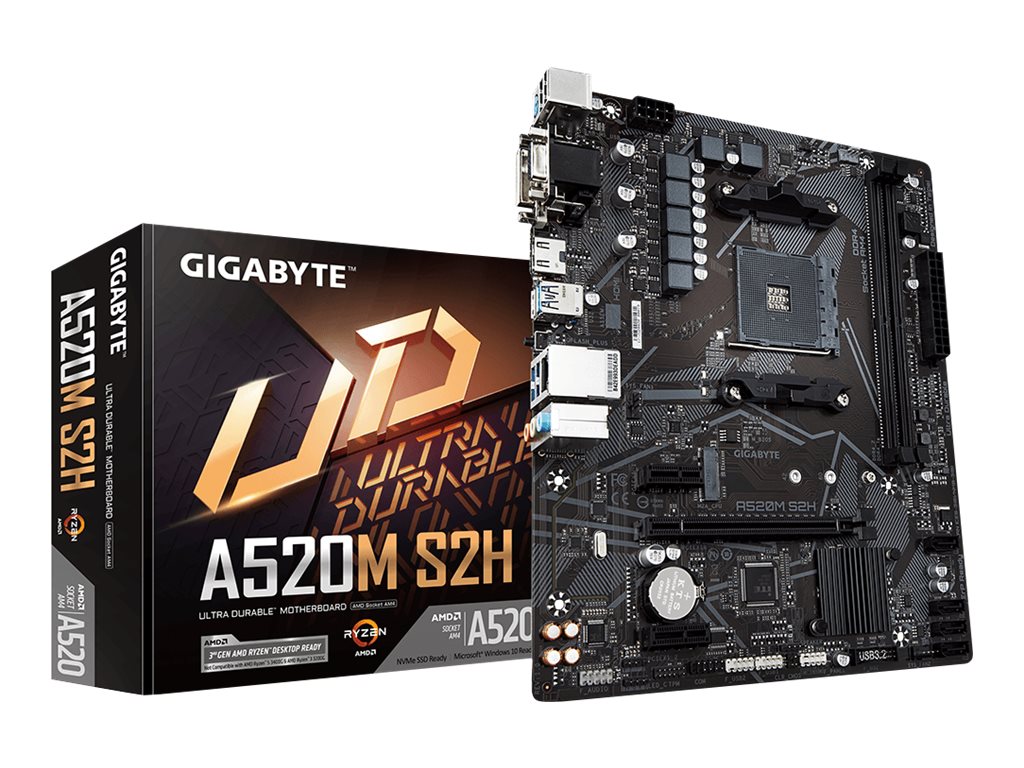 Gigabyte | A520M S2H 1.0 | Processor family AMD | Processor socket AM4 | DDR4 DIMM | Memory slots 2 | Chipset AMD A | Micro ATX - Image 8