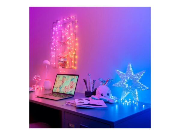 Twinkly Candies 200 Pearl-shaped RGB LEDs, Green Wire, USB-C - Image 3