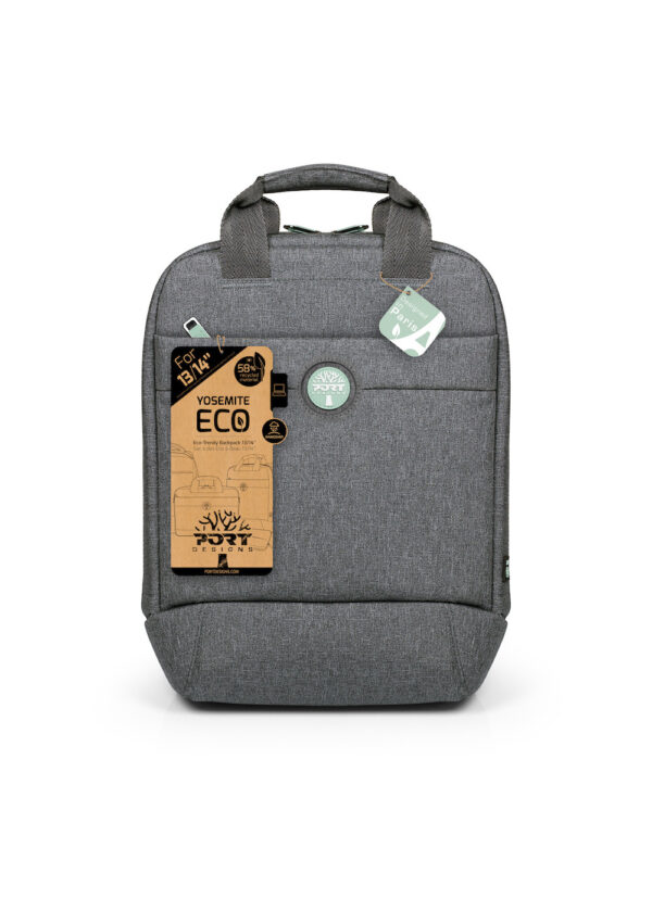 PORT DESIGNS | YOSEMITE Eco | Laptop Backpack | Backpack | Grey | Shoulder strap - Image 13