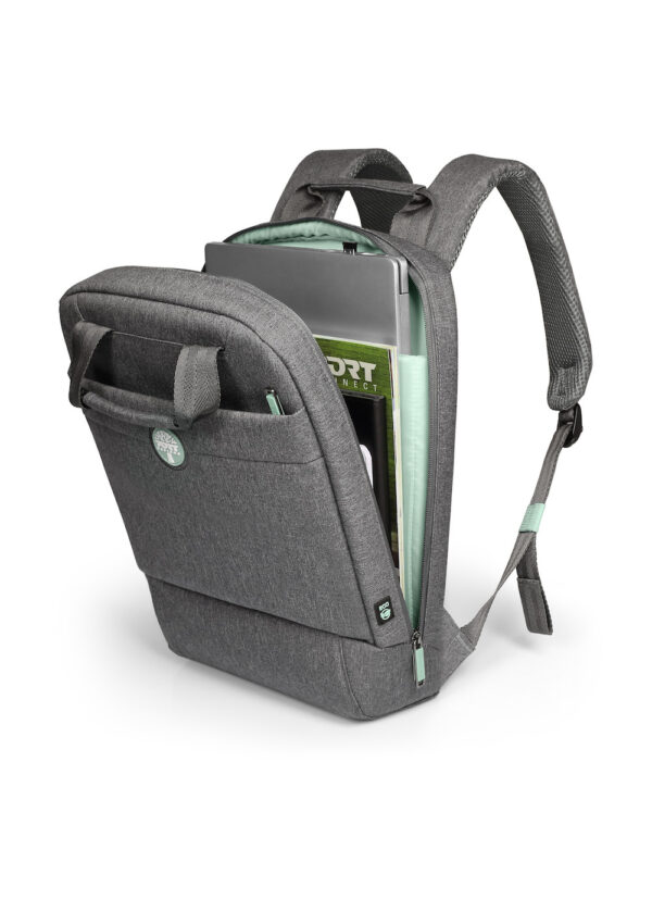 PORT DESIGNS | YOSEMITE Eco | Laptop Backpack | Backpack | Grey | Shoulder strap - Image 15