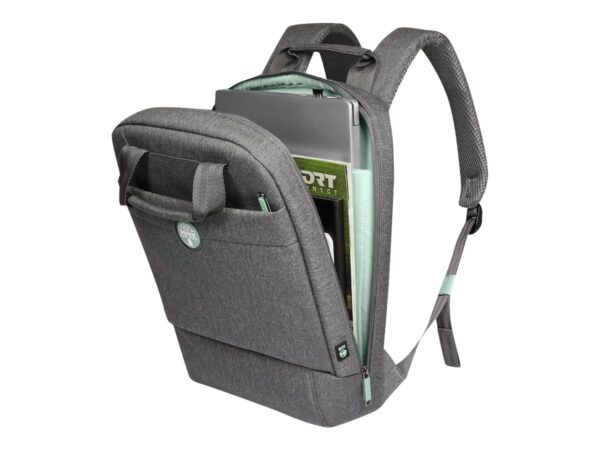 PORT DESIGNS | YOSEMITE Eco | Laptop Backpack | Backpack | Grey | Shoulder strap - Image 4