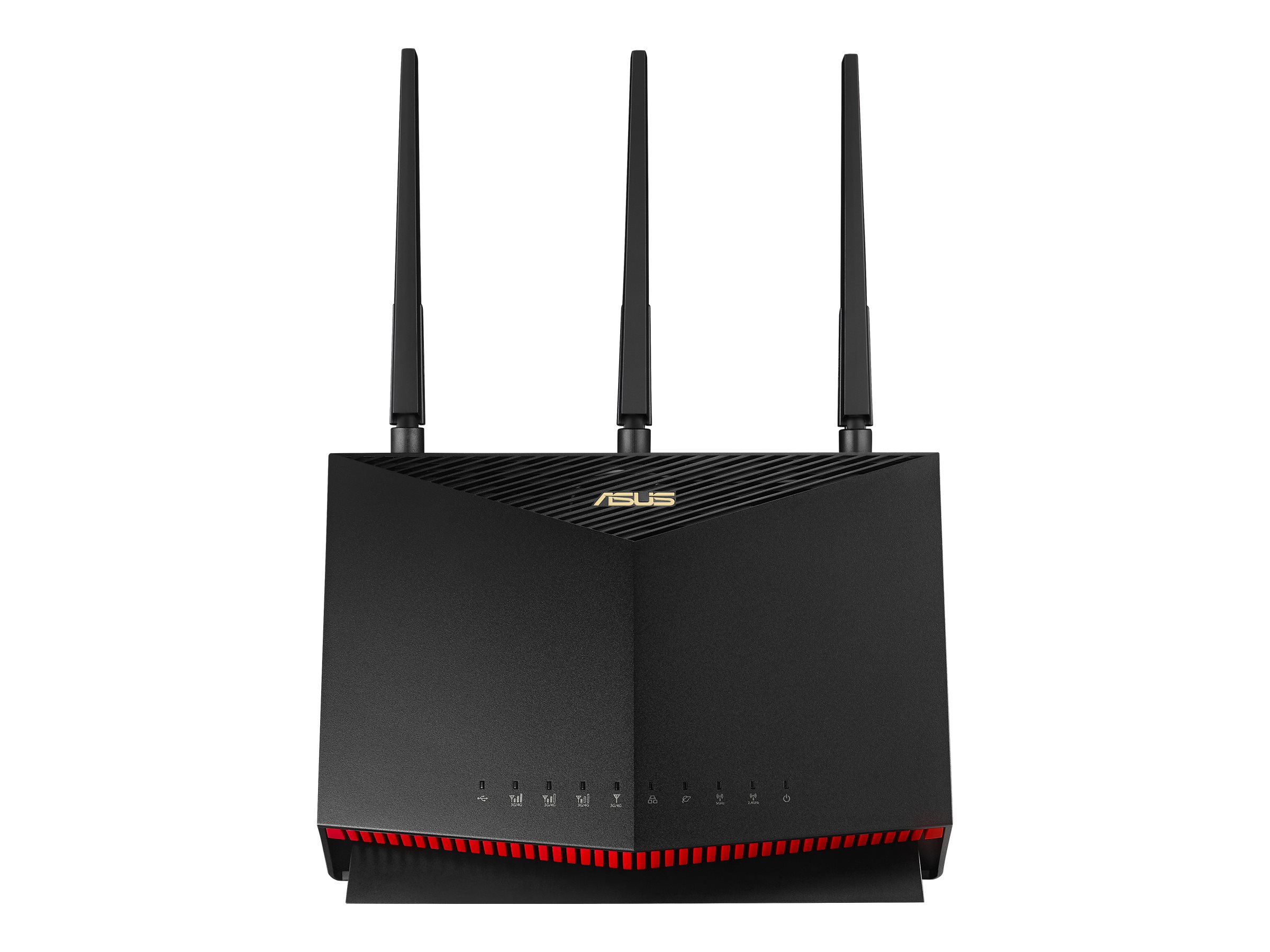 LTE Modem Router | 4G-AC86U Wireless-AC2600 | 802.11ac | 800+1733 Mbit/s | 10/100/1000 Mbit/s | Ethernet LAN (RJ-45) ports 4 | Mesh Support No | MU-MiMO Yes | 3G/4G via optional USB adapter | Antenna type Dual-band | 1 x USB 2.0 | 36 month(s) - Image 6