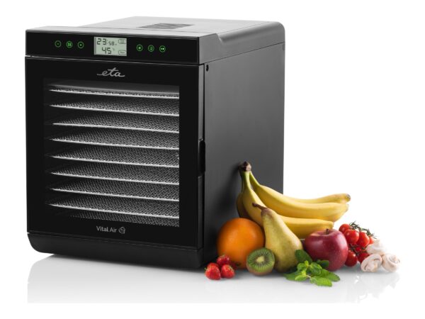 ETA | Fruit dryer | Vital Air II ETA230290000 | Power 650 W | Number of trays 10 | Temperature control | Integrated timer | Black - Image 2