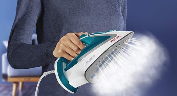 TEFAL | FV5718 | Steam iron | 2500 W | Water tank capacity 270 ml | Continuous steam 45 g/min | Steam boost performance 195 g/min | Blue/ white - Image 5