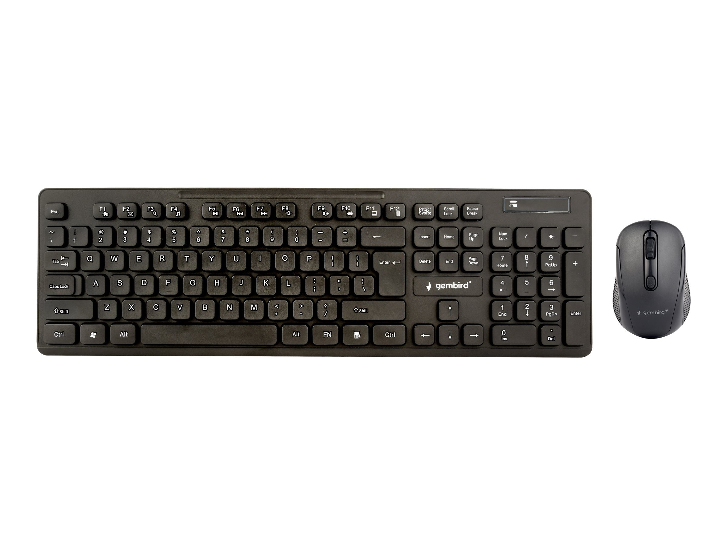 Gembird | Wireless desktop set | KBS-WCH-03 | Keyboard and Mouse Set | Wireless | Mouse included | US | Black | US | 380 g | Wireless connection - Image 3