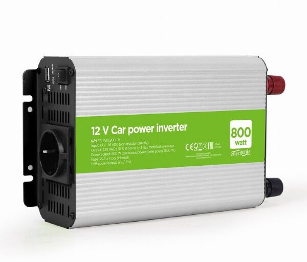EnerGenie | 12 V Car power inverter, 800 W | EG-PWC800-01