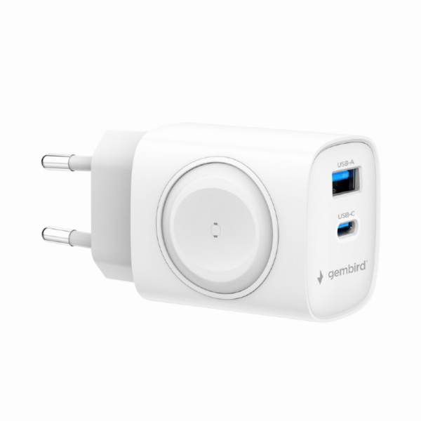 Gembird 2-in-1 20 W Apple Watch and Phone Fast Charger | TA-UC-PDQCW20-01-W - Image 2