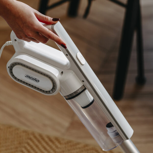 Adler | Vertical Cyclone Vacuum Cleaner | MS 7058 | Corded operating | 400 W | 220-240 V | Operating radius 8.35 m | White - Image 12