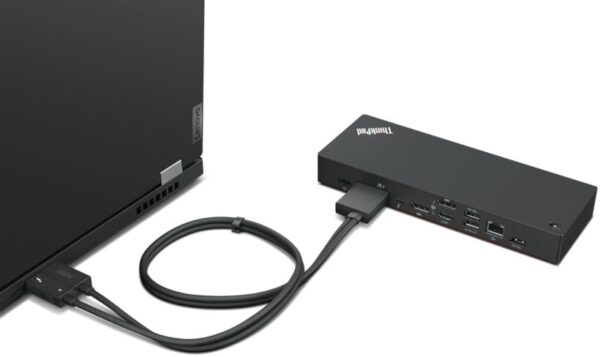 Lenovo | ThinkPad Thunderbolt 4 Workstation Dock | Dock | Ethernet LAN (RJ-45) ports 1 | DisplayPorts quantity 2 | USB 3.0 (3.1 Gen 1) ports quantity 3 | HDMI ports quantity 1 | Ethernet LAN | 230 W | Warranty 36 month(s) - Image 9