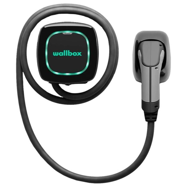 Wallbox | Pulsar Plus Electric Vehicle charger Type 2, 22kW | 22 kW | Wi-Fi, Bluetooth | Compact and powerfull EV Charging stastion - Smaller than a toaster, lighter than a laptop  Connect your charger to any smart device via Wi-Fi or Bluetooth and use the myWallbox app to easily control your charger.  Schedule charging sessions that take advantage of off-peak energy rates, monitor your charger status, and more through the myWallbox app.  Pulsar Plus is certified water and dust resistant with IP54 and IK08 protection ratings, allowing for safe installation indoors or outdoors | 5 m | Black - Image 5