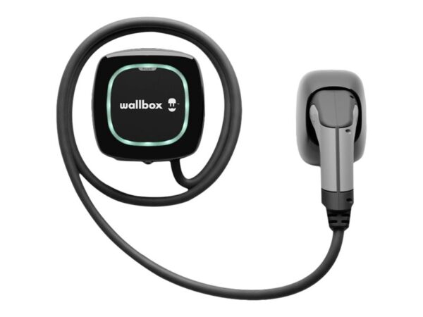 Wallbox | Pulsar Plus Electric Vehicle charger Type 2, 22kW | 22 kW | Wi-Fi, Bluetooth | Compact and powerfull EV Charging stastion - Smaller than a toaster, lighter than a laptop  Connect your charger to any smart device via Wi-Fi or Bluetooth and use the myWallbox app to easily control your charger.  Schedule charging sessions that take advantage of off-peak energy rates, monitor your charger status, and more through the myWallbox app.  Pulsar Plus is certified water and dust resistant with IP54 and IK08 protection ratings, allowing for safe installation indoors or outdoors | 5 m | Black - Image 4