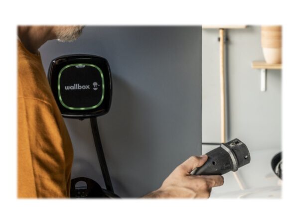 Wallbox | Pulsar Plus Electric Vehicle charger Type 2, 22kW | 22 kW | Wi-Fi, Bluetooth | Compact and powerfull EV Charging stastion - Smaller than a toaster, lighter than a laptop  Connect your charger to any smart device via Wi-Fi or Bluetooth and use the myWallbox app to easily control your charger.  Schedule charging sessions that take advantage of off-peak energy rates, monitor your charger status, and more through the myWallbox app.  Pulsar Plus is certified water and dust resistant with IP54 and IK08 protection ratings, allowing for safe installation indoors or outdoors | 5 m | Black - Image 13
