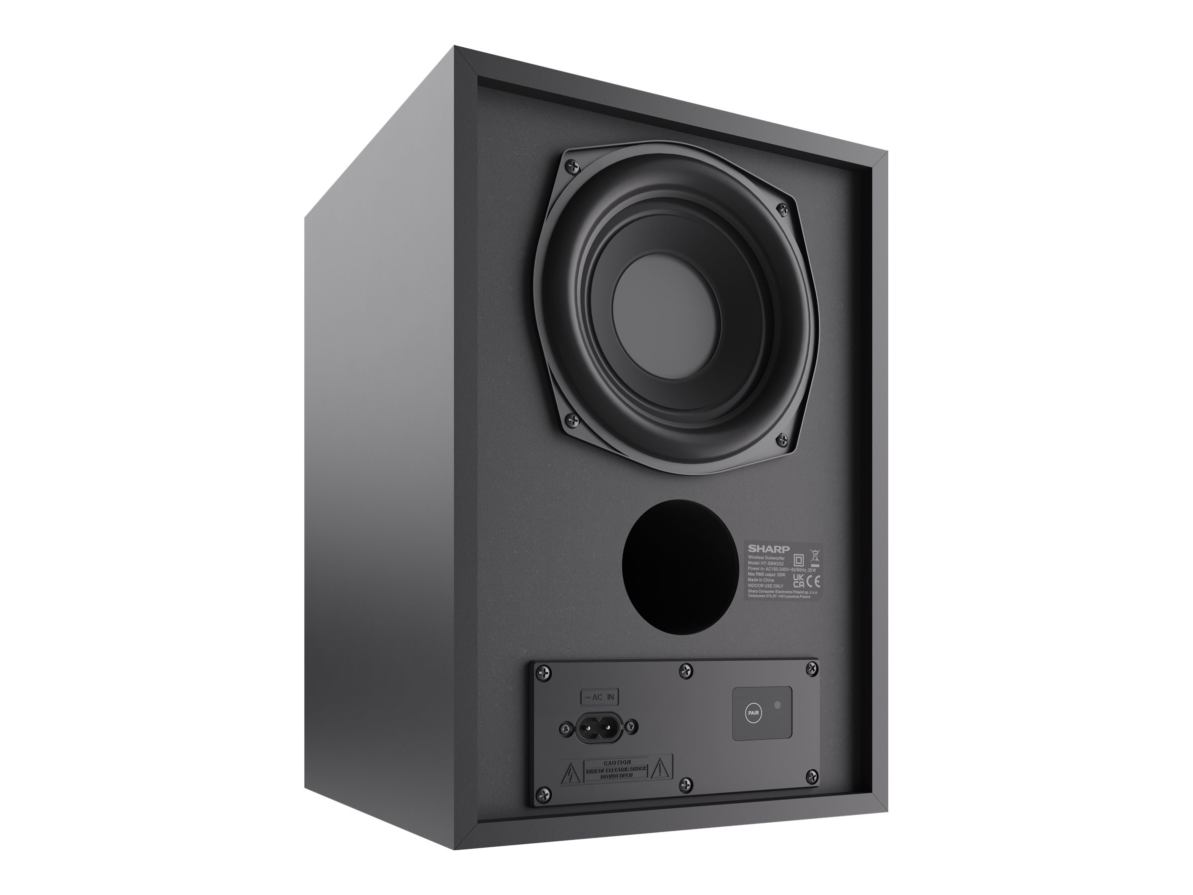 Sharp HT-SBW202 2.1 Soundbar with Wireless Subwoofer for TV above 40", HDMI ARC/CEC, Aux-in, Optical, Bluetooth, 92cm, Black | Sharp | TV SoundBar with Wireless Subwoofer | HT-SBW202 | Black | No | AUX in | Bluetooth | 200 W | Wireless connection - Image 16