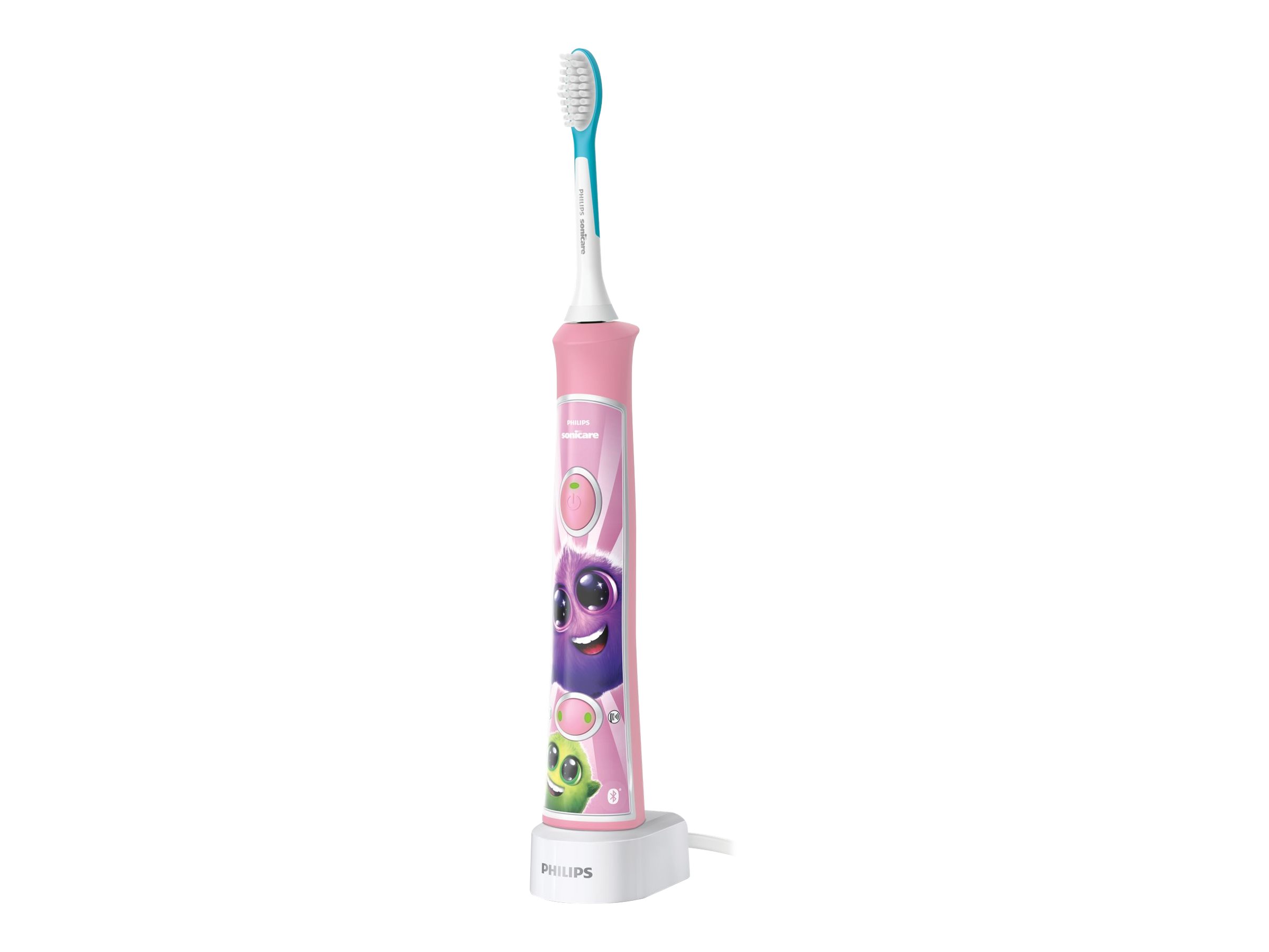 Philips | Electric toothbrush | HX6352/42 | Rechargeable | For kids | Number of brush heads included 2 | Number of teeth brushing modes 2 | Sonic technology | Pink - Image 2