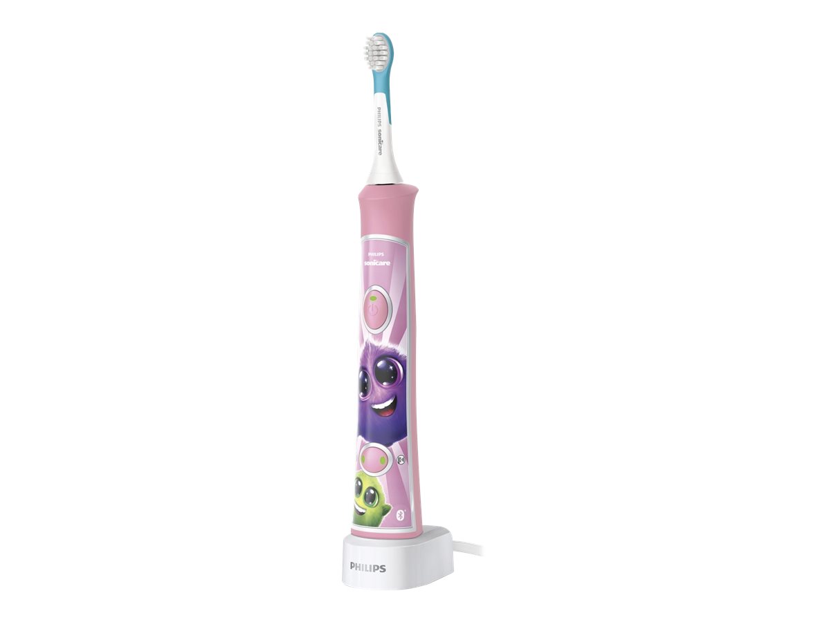 Philips | Electric toothbrush | HX6352/42 | Rechargeable | For kids | Number of brush heads included 2 | Number of teeth brushing modes 2 | Sonic technology | Pink - Image 4