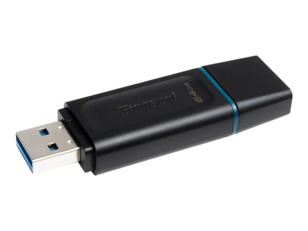 Kingston | DataTraveler Exodia USB Flash Drive | 64 GB | USB 3.2 Gen 1 | Black/Blue - Image 4